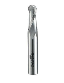 マイクロ穀物の二重の側面の薄い切れが付いている固体炭化物の Sprial Ballnose ビットが付いている CNC の炭化物ビット