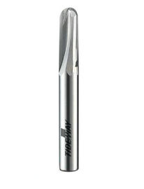 木、積層物、人工的な石を切るための 2 つの Stright のフルートの Ballnose ビット マイクロ穀物固体 CNC の炭化物ビット